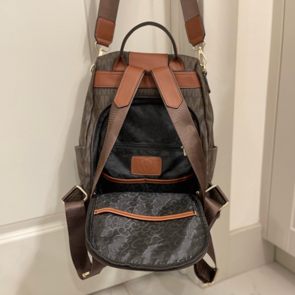 Vegan leather MARCO backpack purse, NWOT✨ - Picture 9 of 9